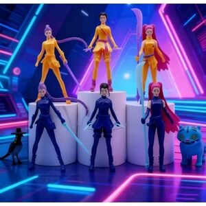 KPop Demon Hunter Action Figures Set Warrior Dolls Toys Plastic 8 Piec